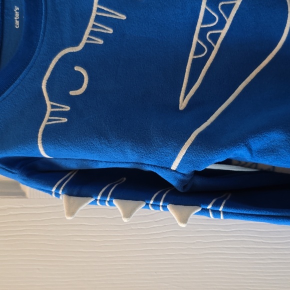 CARTER'S TODDLER BOYS BLUE & WHITE TWO PIECE DINOSAURS PAJAMA SET SIZE 5T - Picture 5 of 13